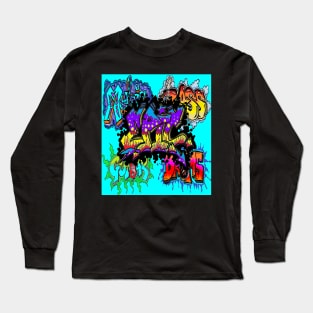 graffiti blue epic 777 Long Sleeve T-Shirt